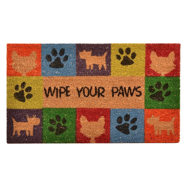 x27 wipe Your Paws x27 Doormat Hometrax