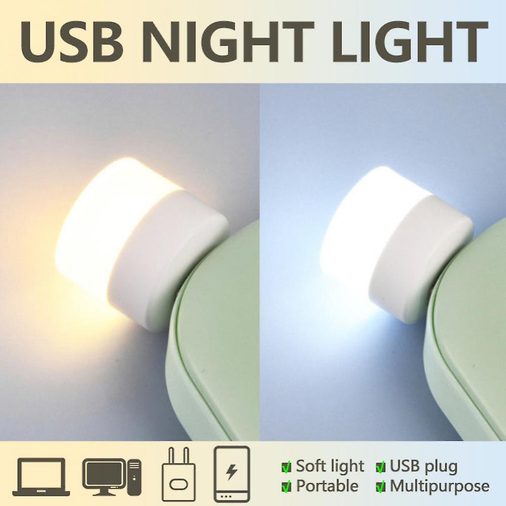 5pcs Portable Mini Usb Plug Lamp Computer Mobile Power Charging Usb Small Led Night