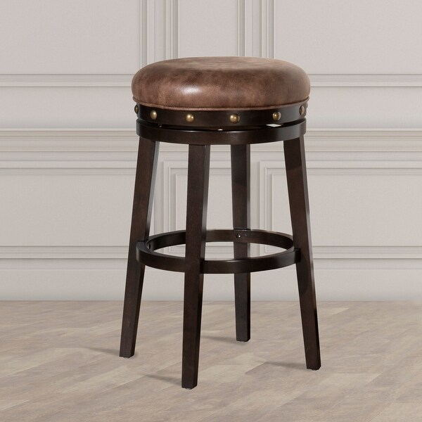 HIllsdale Furniture Benard Backless Bar Stool， Smoke Brown