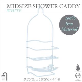 Bath Bliss Curve Design Shower Caddy 4008-WHT