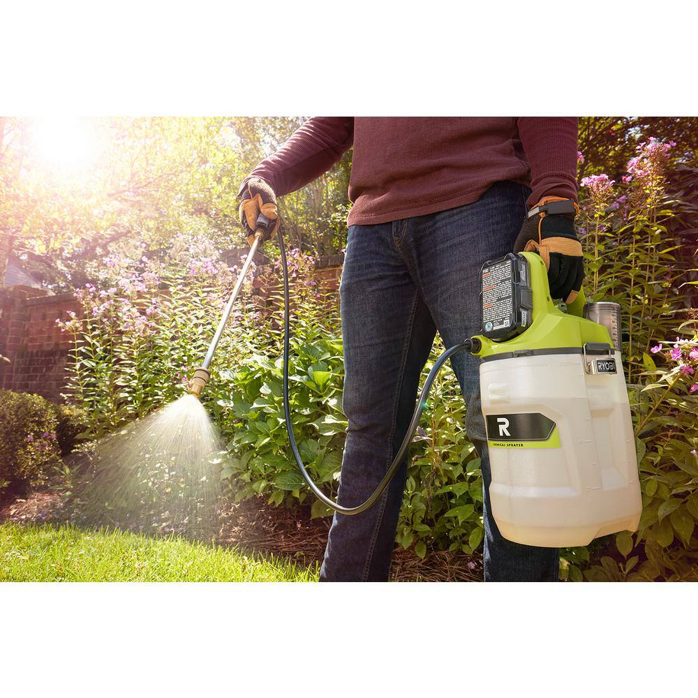 RYOBI ONE+ 18V Cordless Battery 2 Gal. Chemical Sprayer (Tool Only) P2803BTL