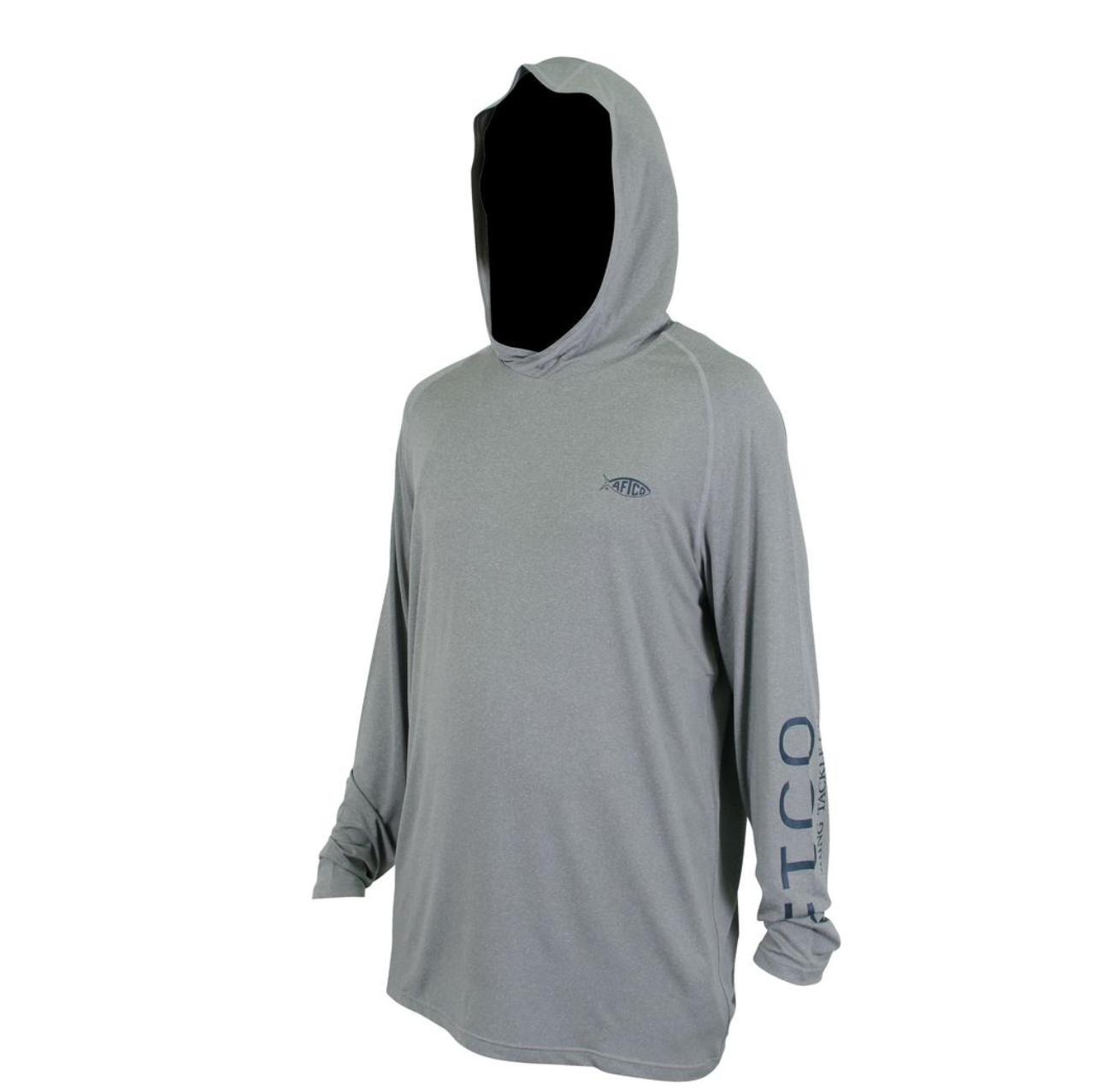 Aftco Samurai Sun Protection Hoodie - Steel Heather