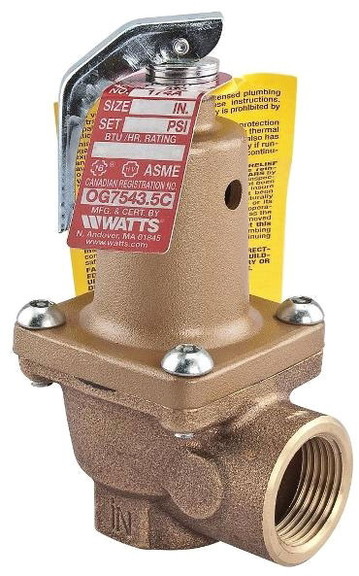 Watts Regulator 174A 3/4 50 Relief Valve 3/4 50 P...