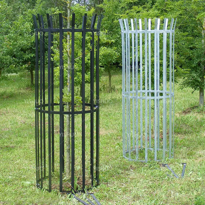 Factory supply powder coated/galvanized steel tree guard for sale