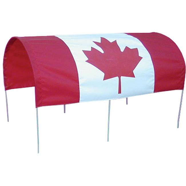 Millside Industries CDN-F 20 in. x 38 in. Canadian Flag Canopy for Wagons