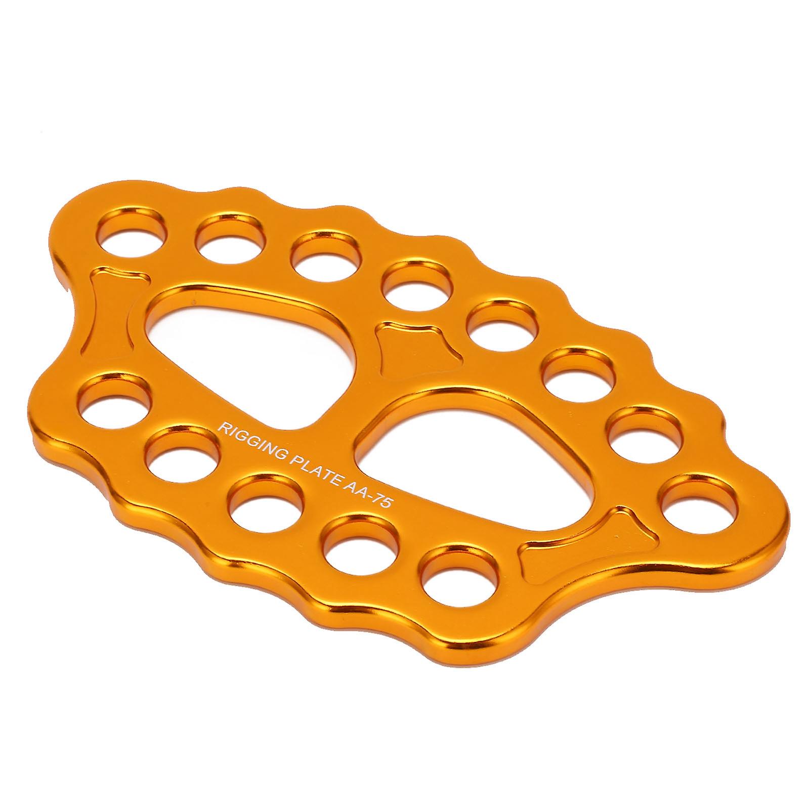 Rigging Plate Aluminum Alloy 15 Holes 45kn Anchor Divider Finger Force Climbing Equipment