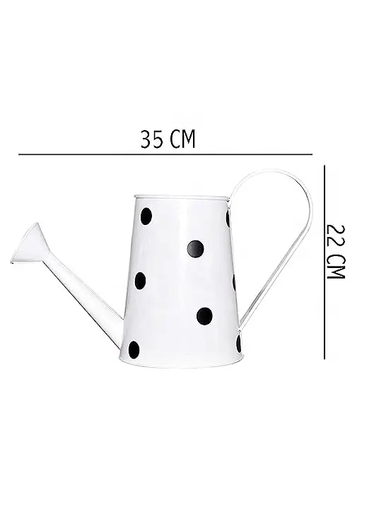 Planters smart home products Metal Watering Can for Plants Black Design Metal Watering Planter can Red Color Indoor and Outdoor