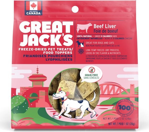 Great Jack's Freeze-Dried Beef Liver Dog Treats