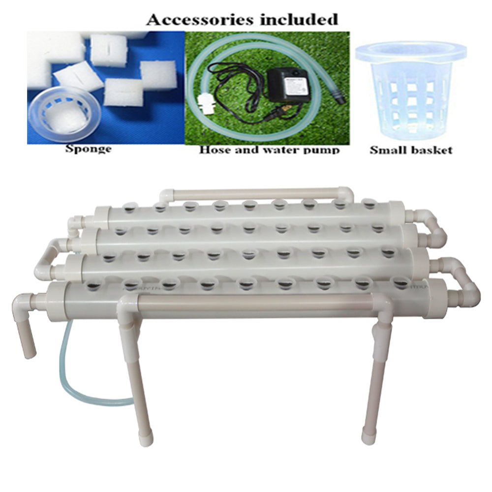 TECHTONGDA 36 Holes Hydroponic Site Grow Kit Garden Plant System Indoor Grow Kit Pipeline Vegetable Planter