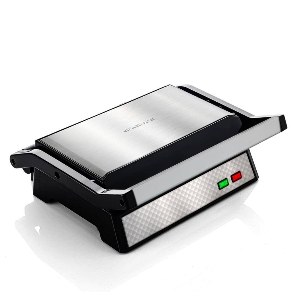 OVENTE GP0540BR Panini Press Grill and Sandwich Maker with Nonstick Coated Plates GP0540BR