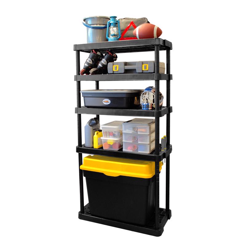 SHELF UNIT 5 TIER BLK