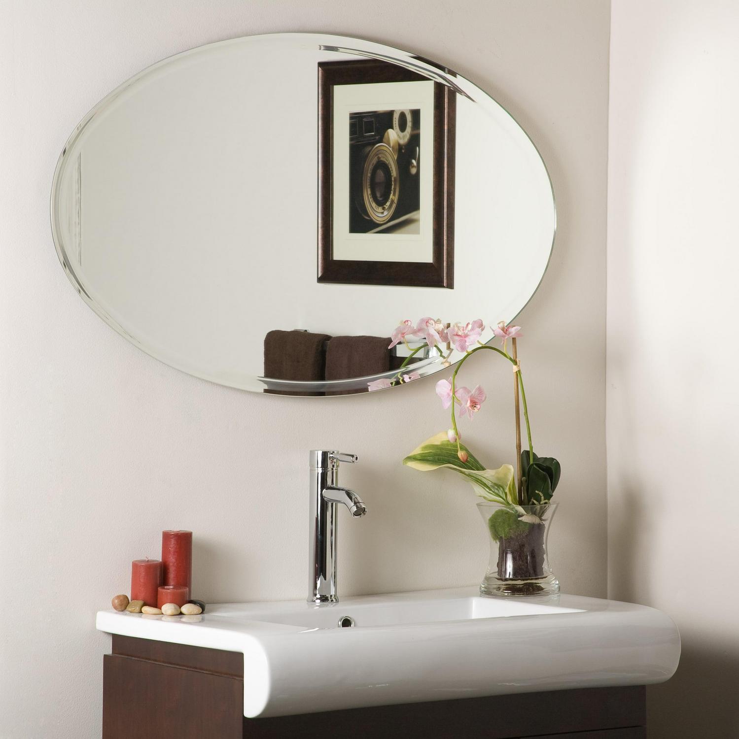 Extra Long Oval Wall Mirror