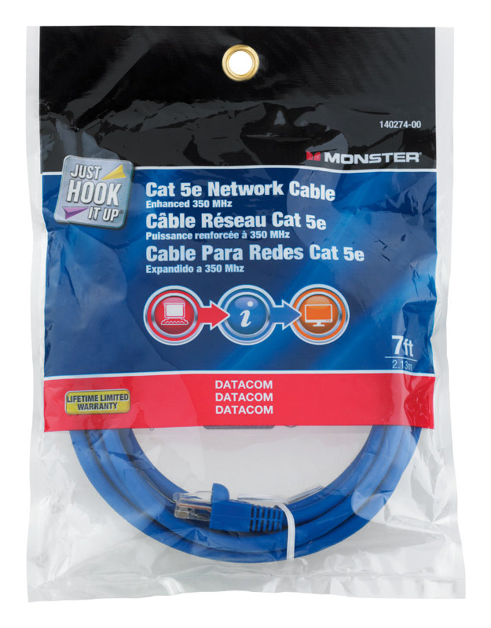 NETWORK CABLE CAT5E 7'