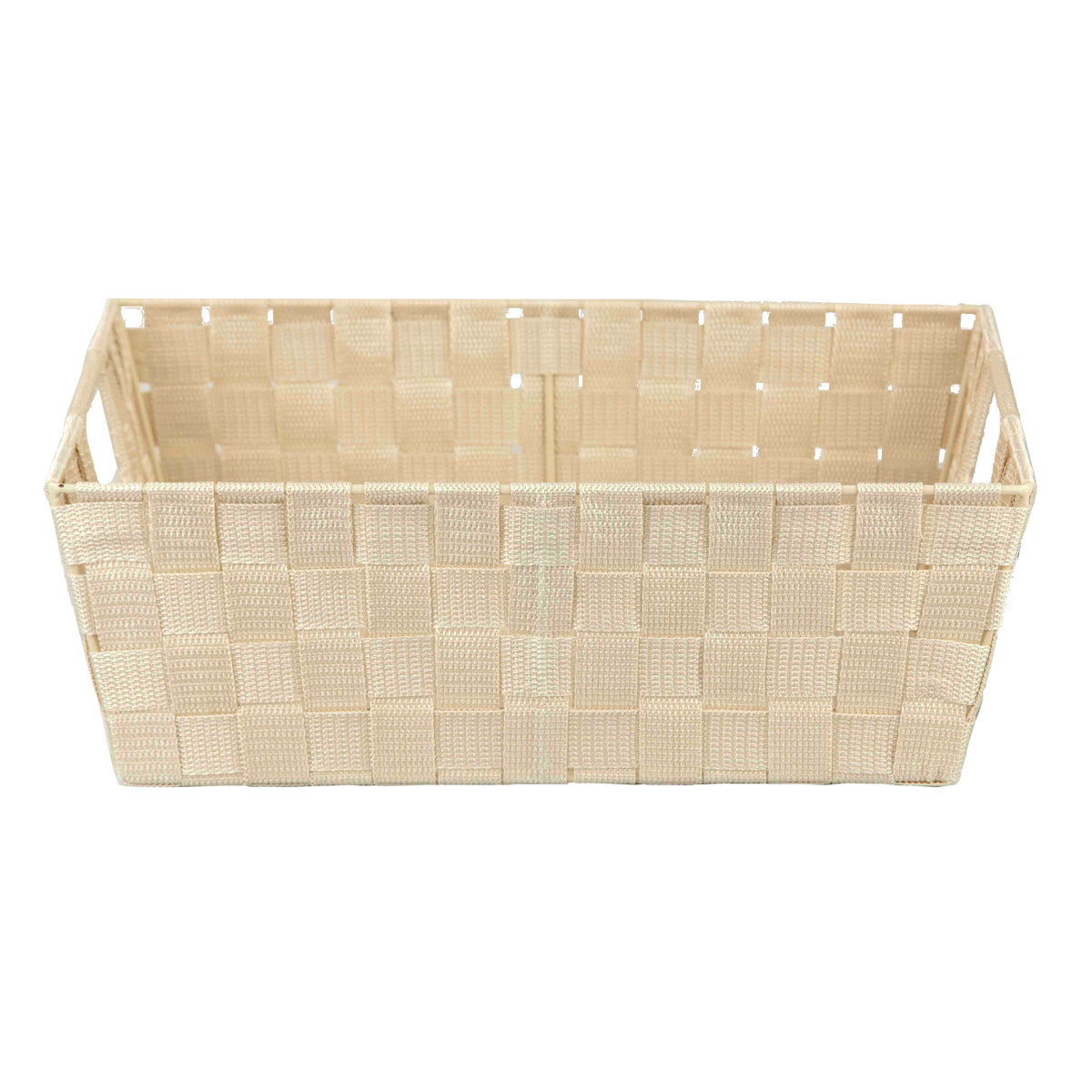 HDS Trading Non-Woven Strap Bin, Ivory, Large