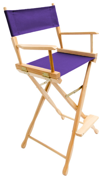 Gold Medal 30 quotNatural Classic Director  x27s Chair   Contemporary   Folding Chairs And Stools   by Gold Medal  Houzz