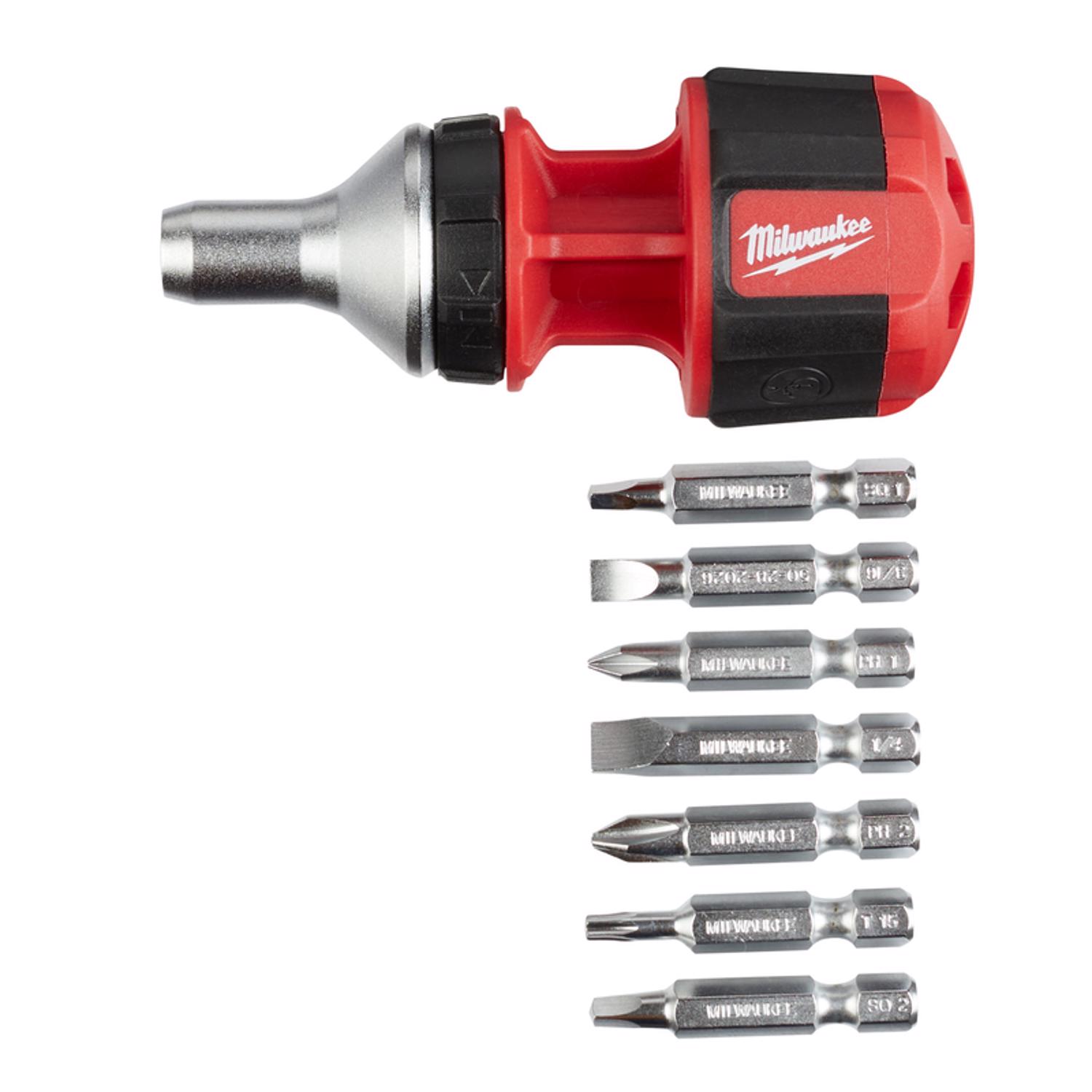 MW 8-in-1 Ratcheting Screwdriver and Bit Set