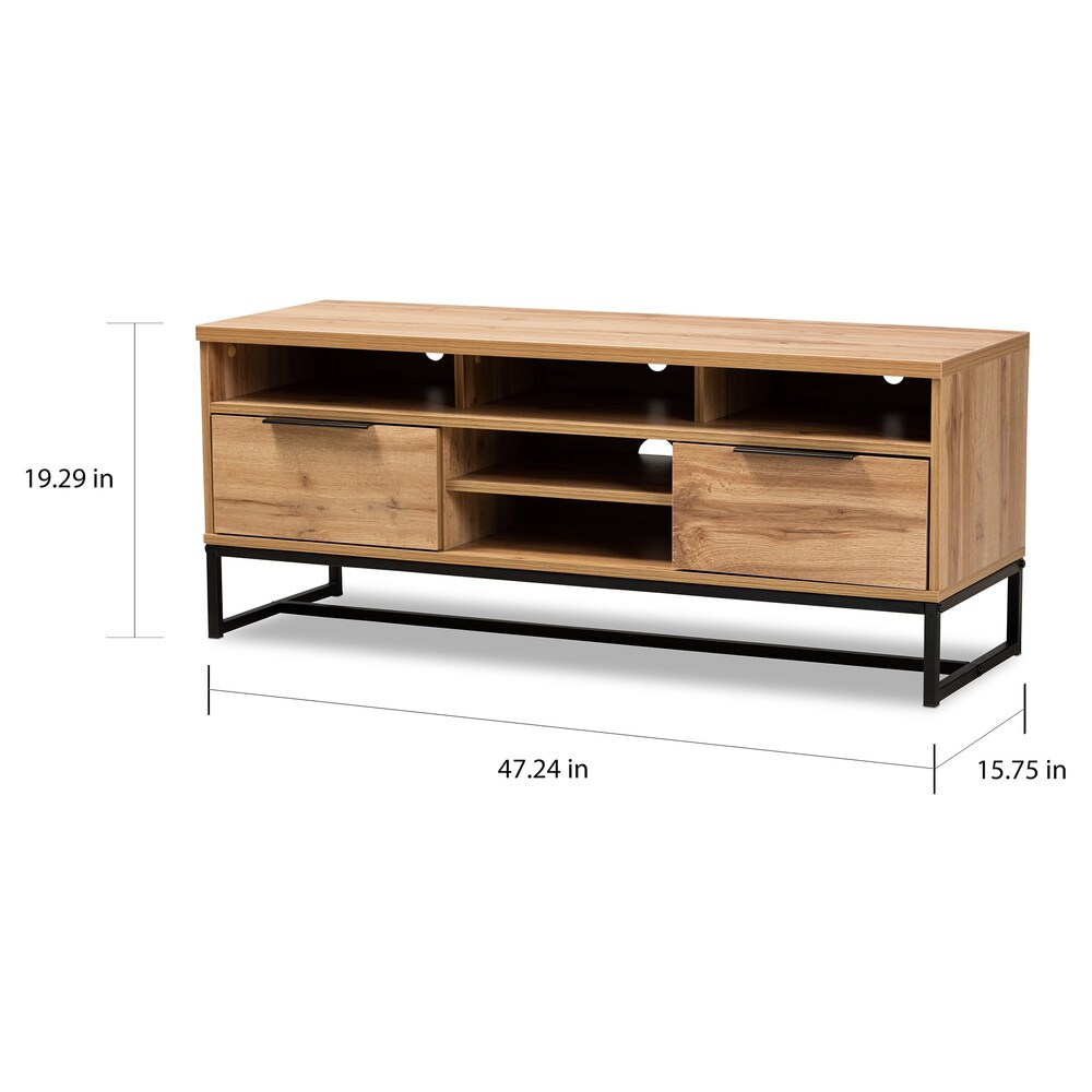 Carbon Loft Jiah Modern and Contemporary Industrial TV Stand