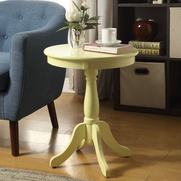 Modern Style Wooden Round Side Table， End Table