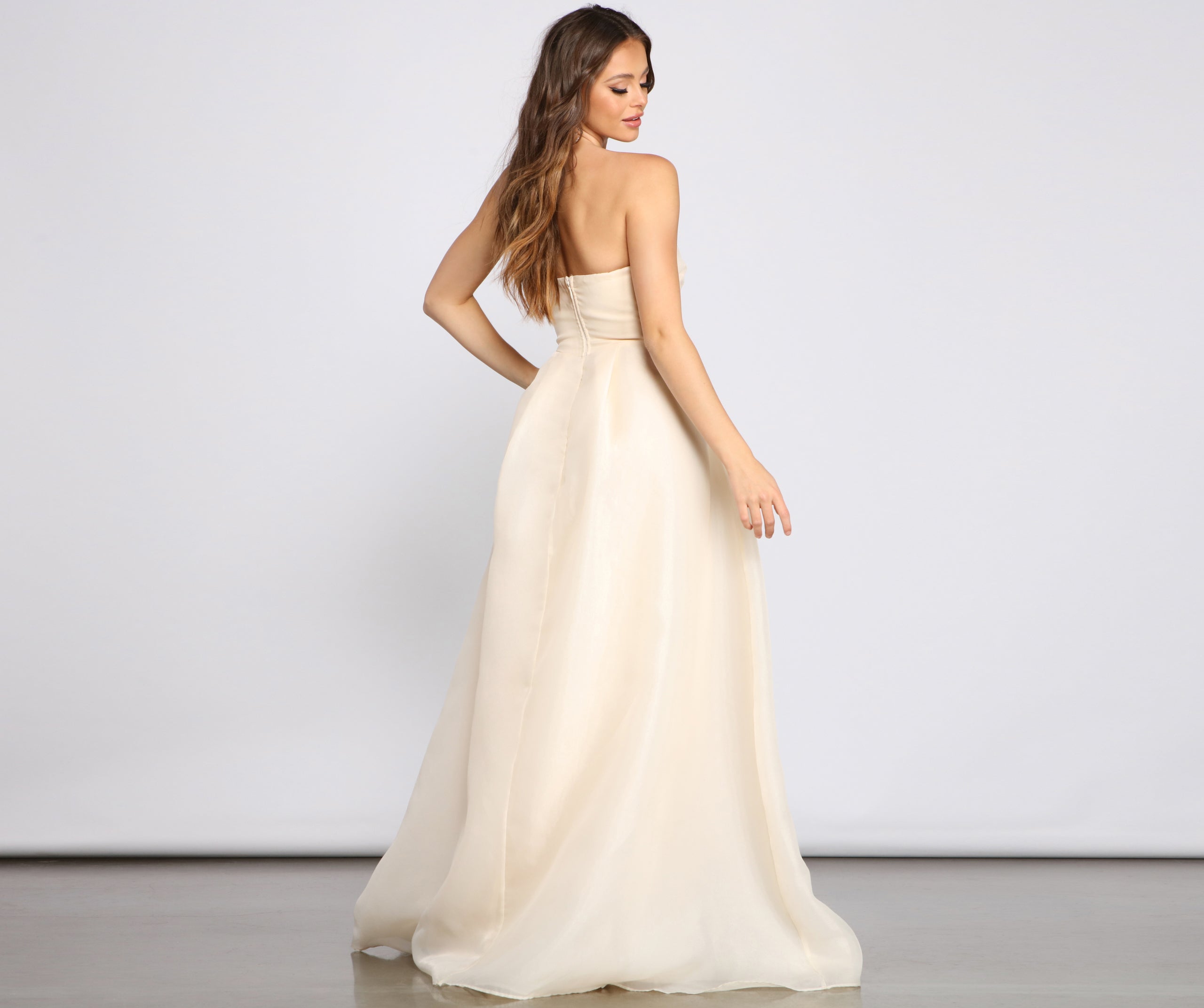 Zora Formal Strapless A-Line Dress