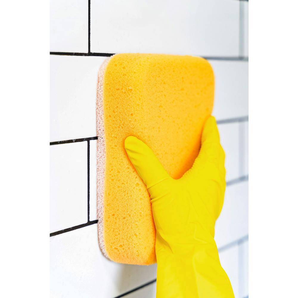 XL Tile Sponge with Scrubber Tile Sponge with Reticulated Foam (50-Pack) SP-XLSCRUB-CS