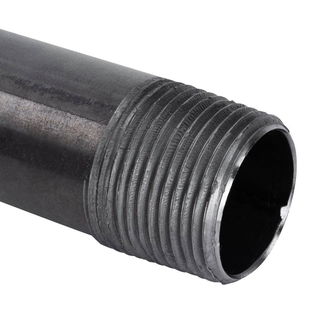 STZ 34 in. x 5 ft. Black Steel Sch. 40 Cut Pipe PDB P34X60