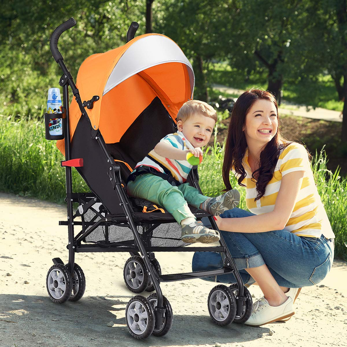 BABY JOY Lightweight Stroller, Aluminum Baby Umbrella Convenience Stroller