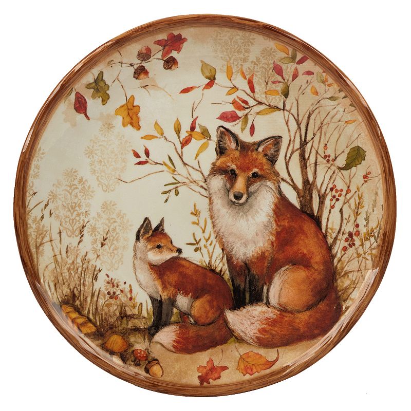 Certified International Pine Forest 4-pc. Dessert Plate Set