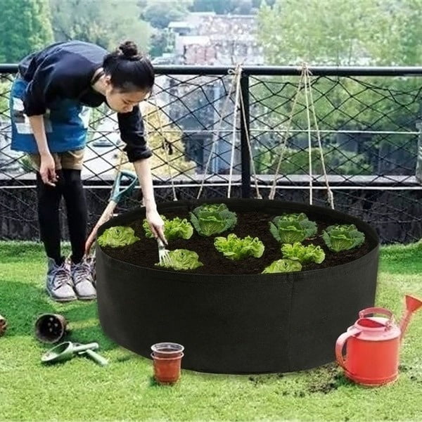 ODOMY Large Growing Raised Plant Bed Garden Flower Planter Elevated Vegetable Box Planting Bags