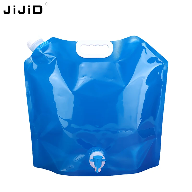 JiJiD Outdoor Collapsible Foldable Folding Car Water Bags Container Camping Hiking Portable Survival Water Storage Carrier Bag