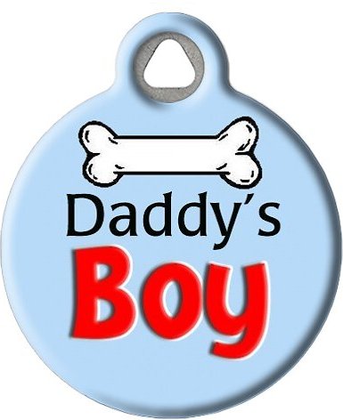 Dog Tag Art Daddy's Boy Personalized Dog and Cat ID Tag