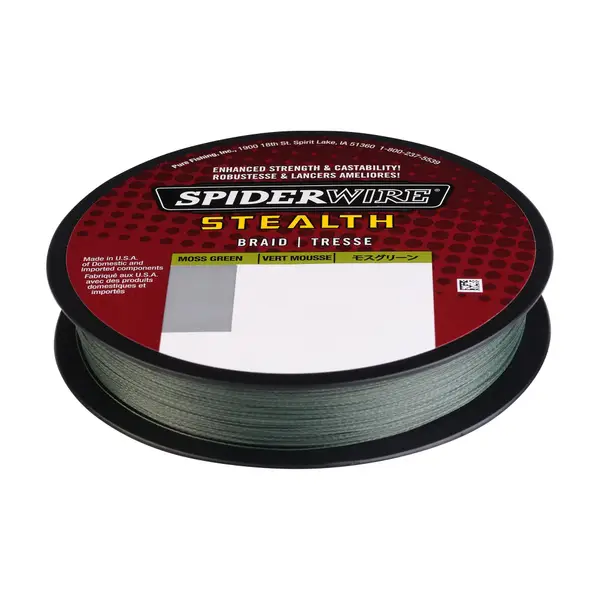 SpiderWire 6 lb Moss Green Stealth Braid Line