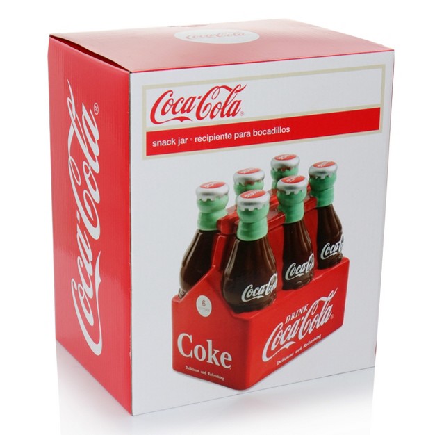 Coca cola Six Pack Durastone Snack Jar With Lid