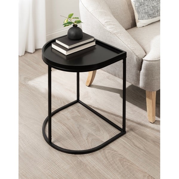 Kate and Laurel Dorrah Half-Circle Side Table