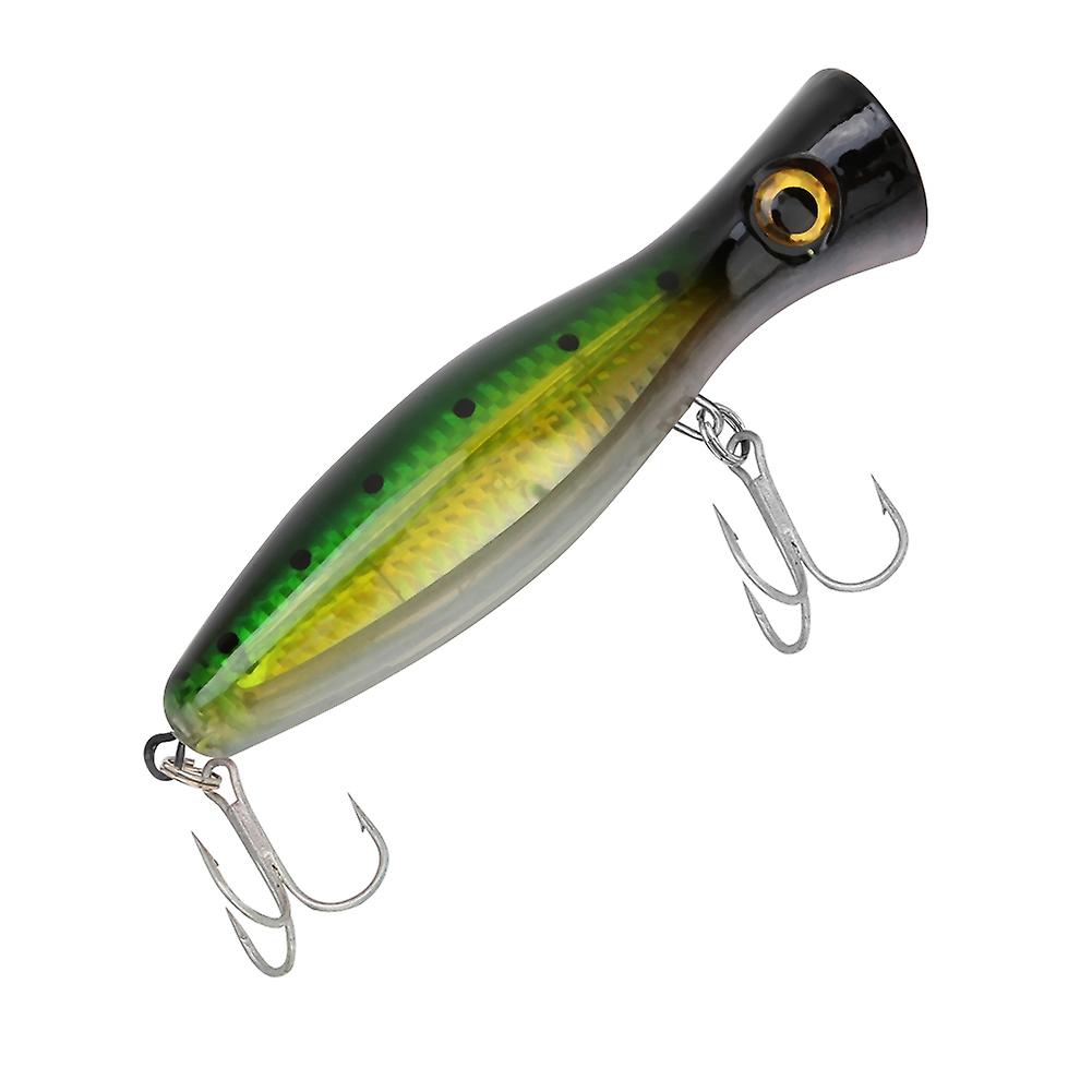 13cm Artificial 3d Eye Fish Bait Sea Fresh Water Fishing Lures With Hook (white and Green)