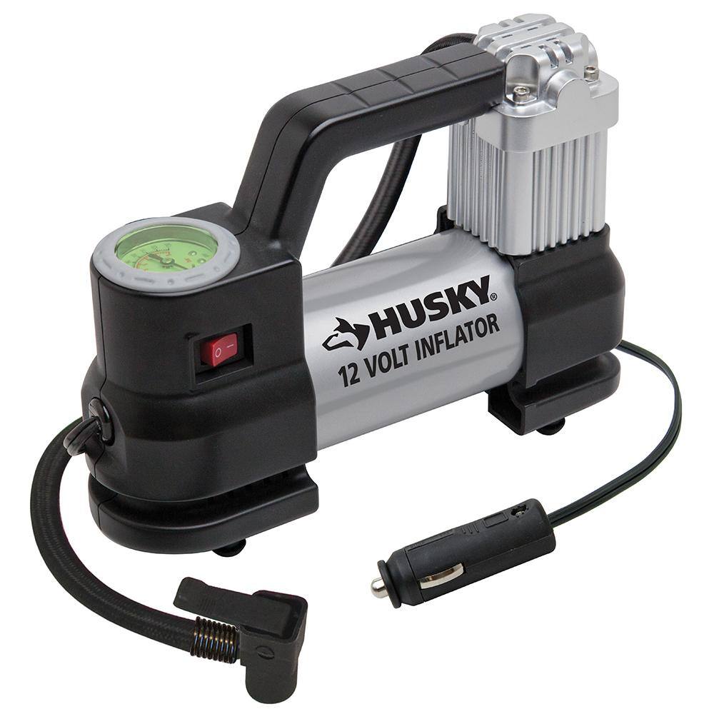 Husky 12-Volt Corded Electric Inflator HD12A