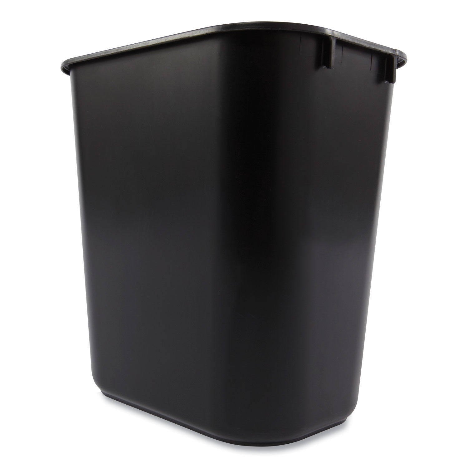 Deskside Plastic Wastebasket by Rubbermaidandreg; Commercial RCP295500BK