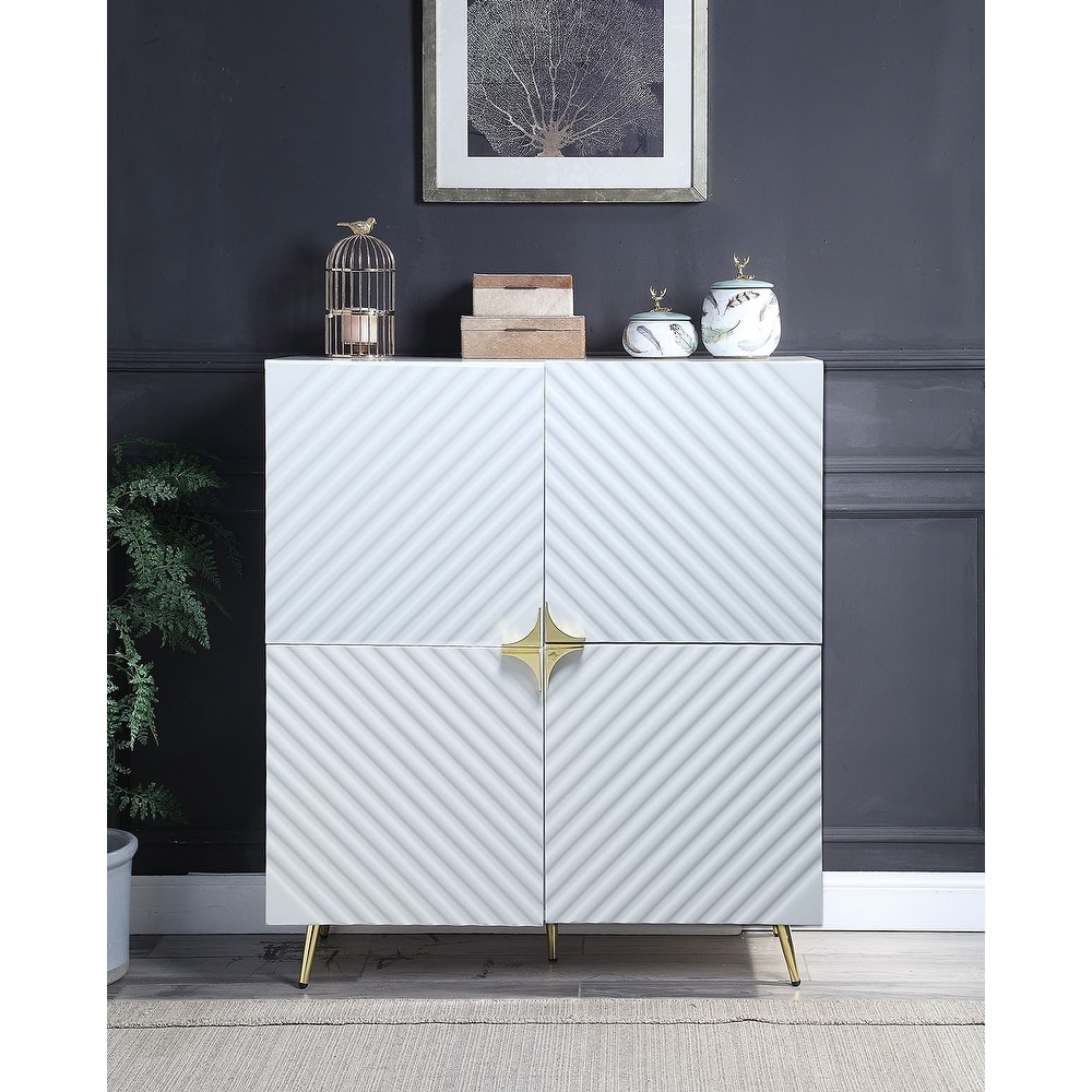 Kylie Accent Cabinet with Metal Leg