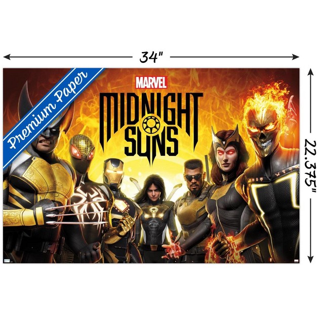 Trends International Marvel Midnight Suns Key Art Unframed Wall Poster Prints