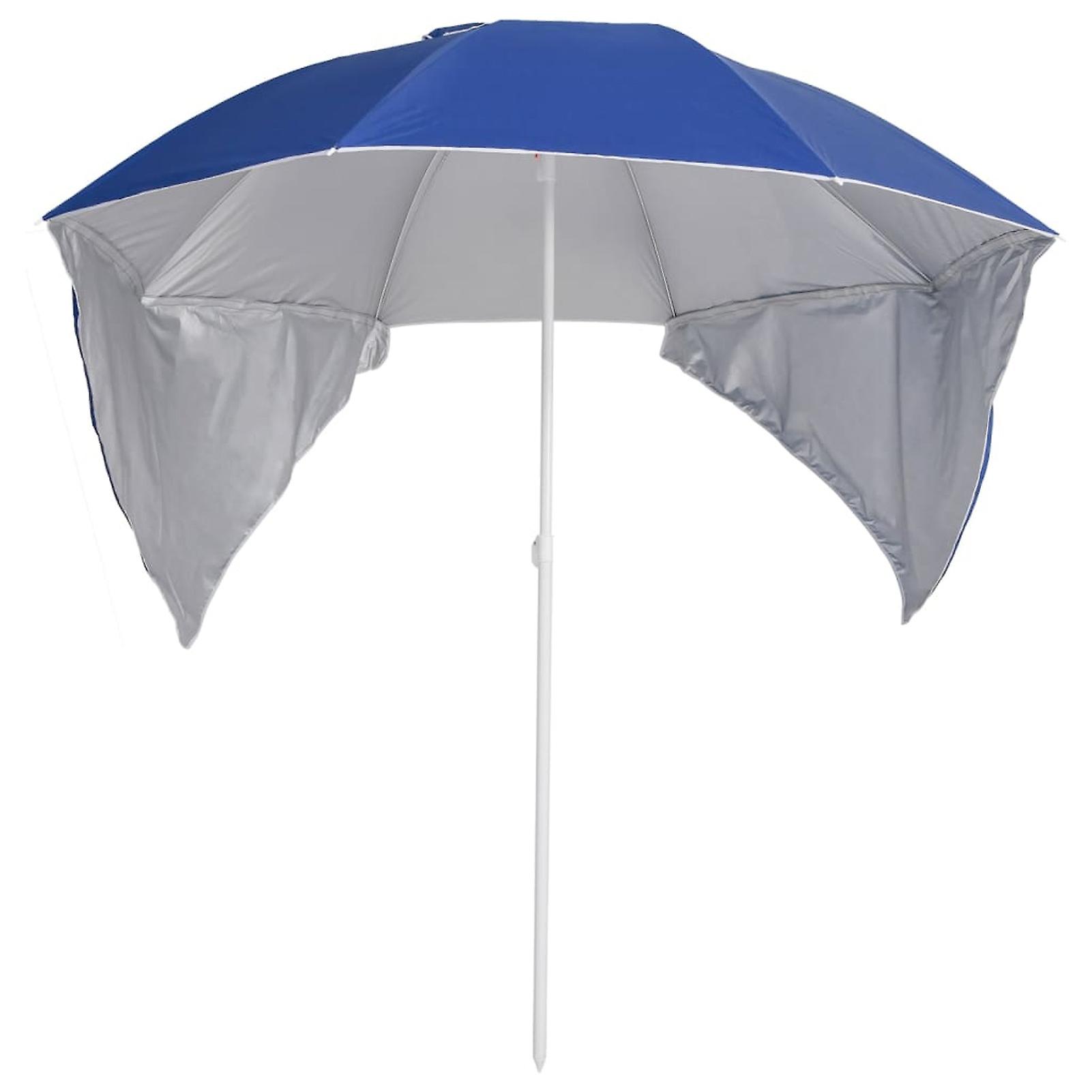 Beach Umbrella With Blue Side Sheets 215 Cm No.353972