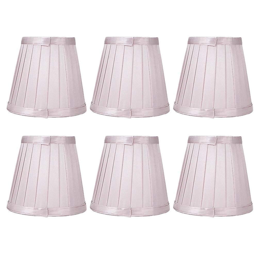 6pcs Lampshade Replacement for E14 Bulb Interface Wall Light Ceiling Light Cover Shade Pink Purple