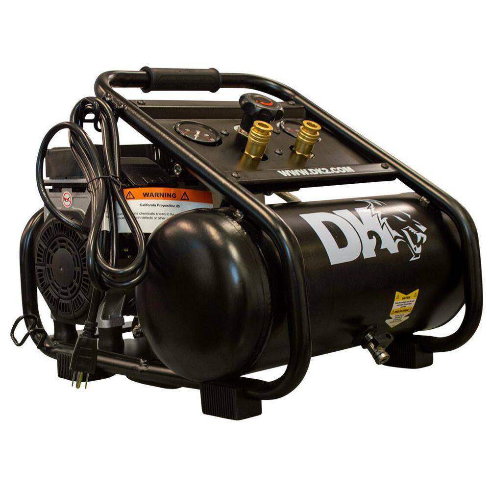 DK2 2 Gal. 125 PSI Portable Silent Electric Air Compressor AC02G