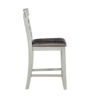 Steve Silver Hyland Gray 24 in. Counter Height Dining Chair (Set of 2) HY500CC