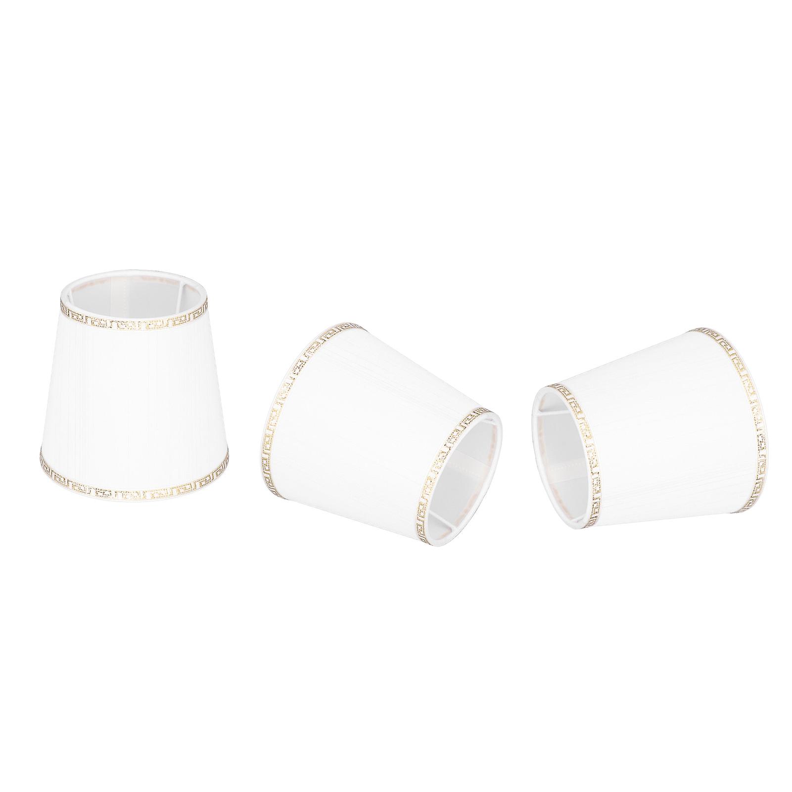 3pcs Small Lamp Shades E14 Soft Cloth Exquisite High Transmittance Easy Assembly Discomfort Relief Table Lampshade