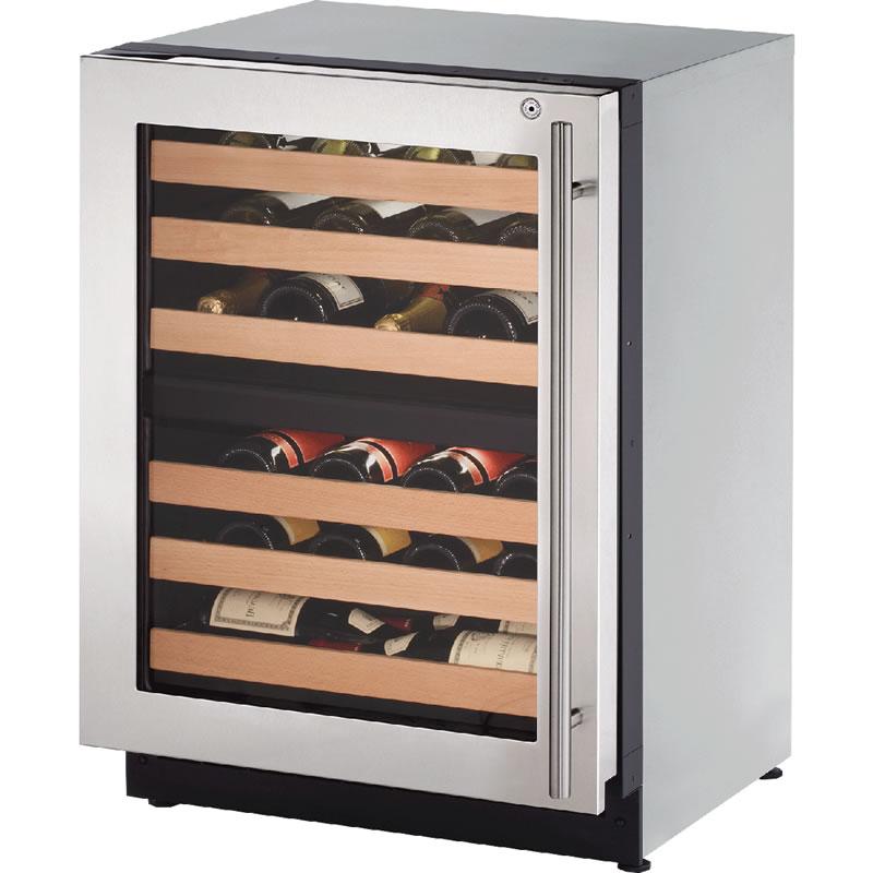 U-Line 4.7 cu. ft. 43-bottle Freestanding Wine Cooler U-2224ZWCS-15B