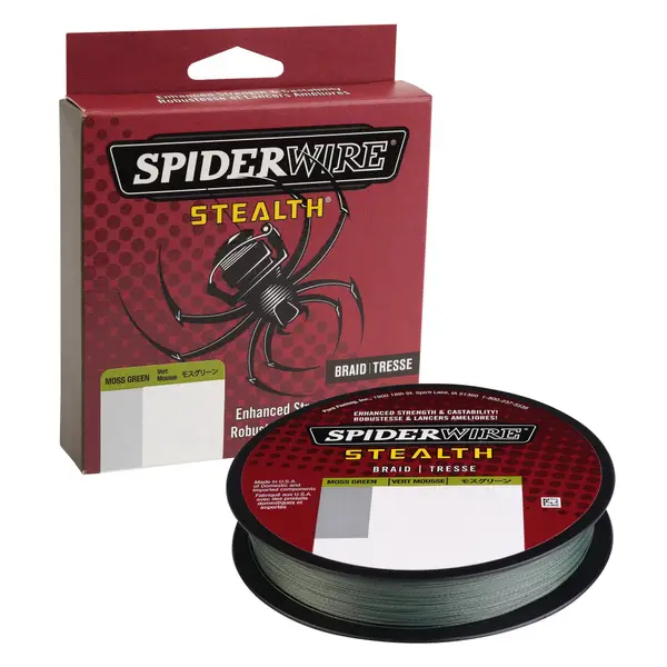 SpiderWire 6 lb Moss Green Stealth Braid Line