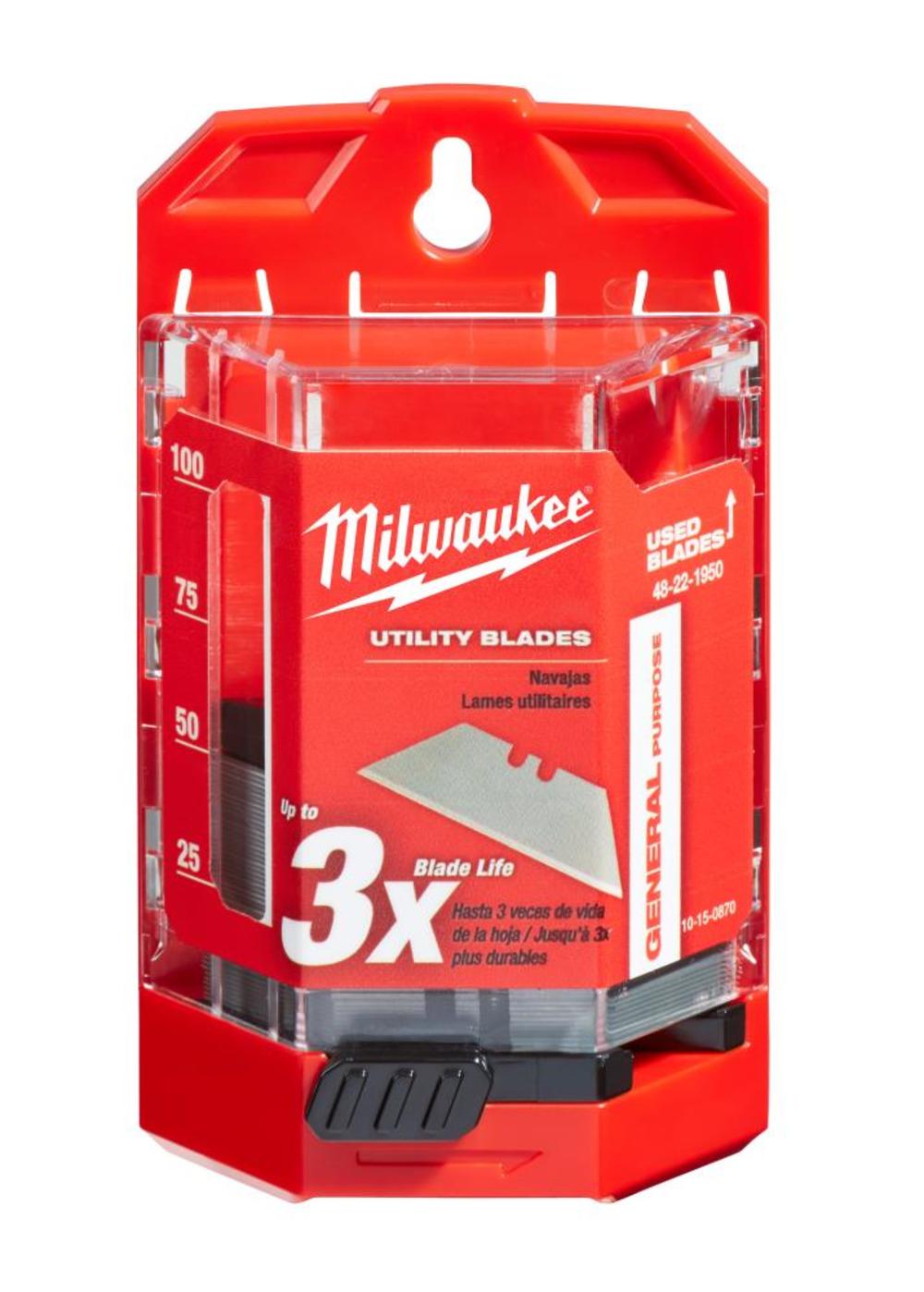 Milwaukee 50-Piece General Purpose Utility Blades with Dispenser 48-22-1950 from Milwaukee