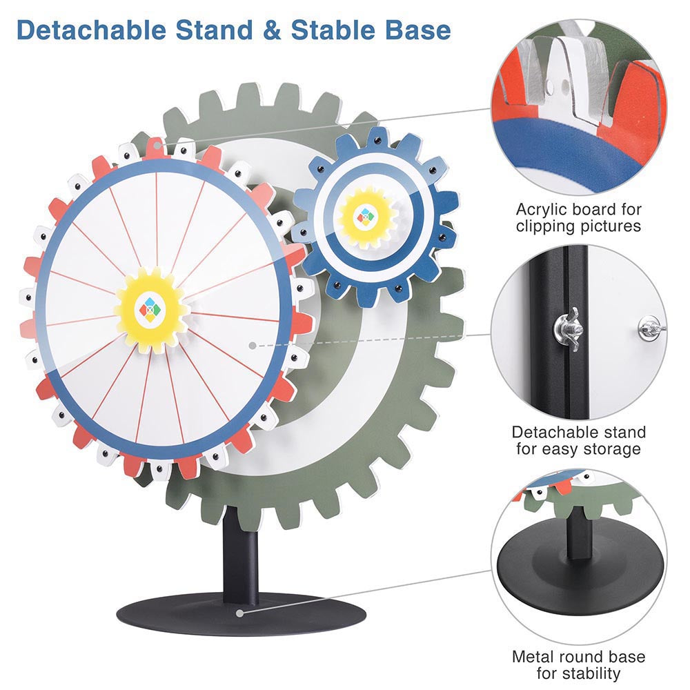 WinSpin Gears Spinning Wheel Tabletop, 24