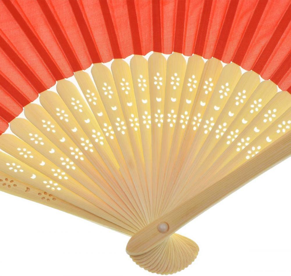 12 Pack Silk Folding Fan Bamboo Handheld Fans Silk Folded Fans， For Home Decoration， Diy Decoration And Wedding (12 Colors)