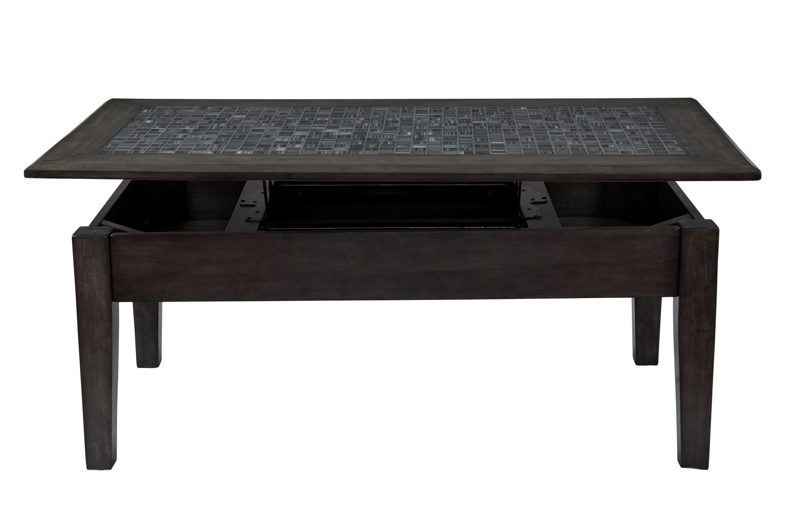 Jofran Grey Mosaic Lift Top Cocktail Table