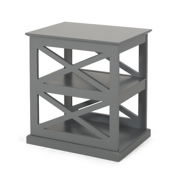 Vernon Contemporary 2 Shelf Side Table by Christopher Knight Home - 23.75